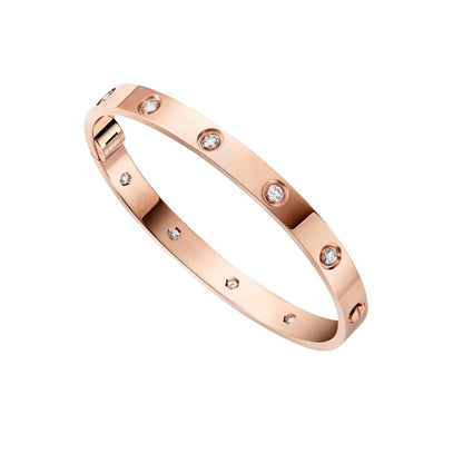 [Garvey]CLASSIC 6.1MM LOVE SINGLE-SCREW CLOSURE BANGLE - 10-DIAMOND