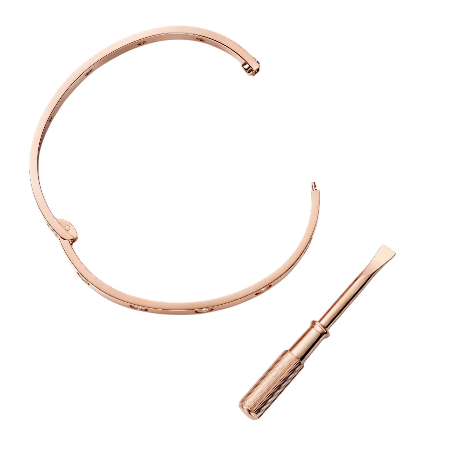 [Garvey]CLASSIC 6.1MM LOVE SINGLE-SCREW CLOSURE BANGLE - 10-DIAMOND