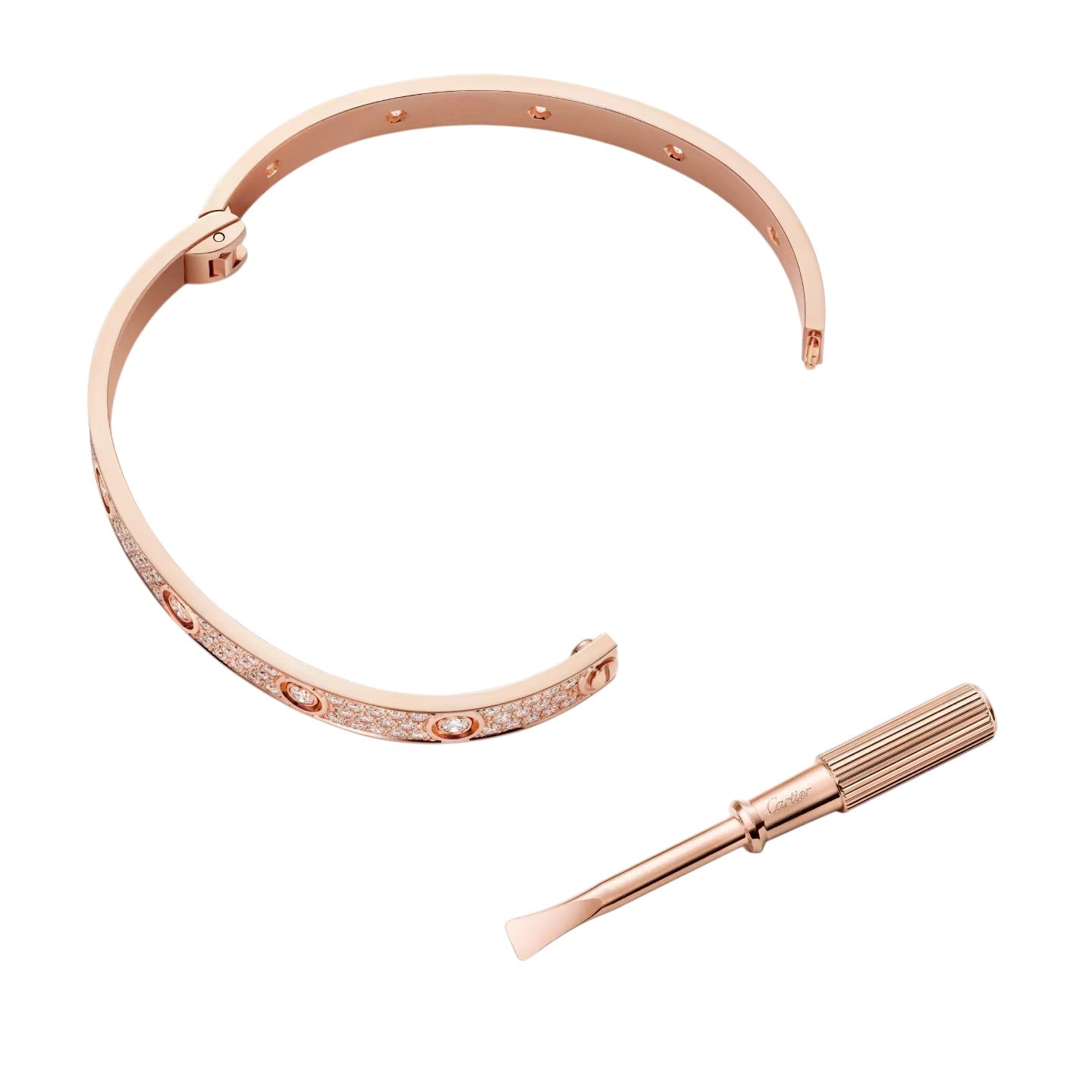 [Garvey]CLASSIC 6.1MM LOVE BANGLE - 10-DIAMOND FULL PAVÉ