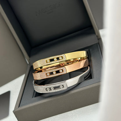 [Garvey]Move Noa Rose Gold Pav¨¦ Diamond Bangle Bracelet