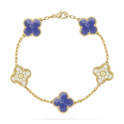 [Garvey ]CLOVER 5 MOTIF BLUE VEINS BRACELET COLLECTION