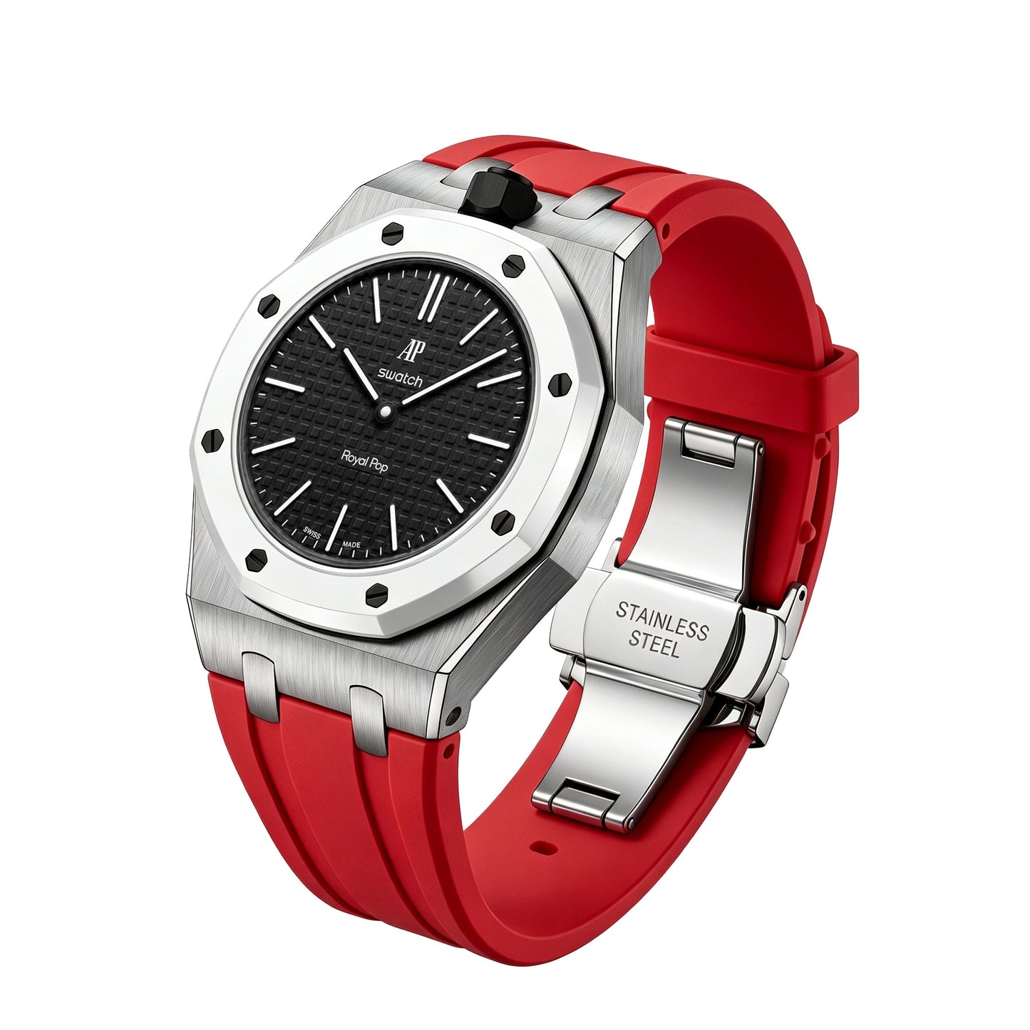 [Garvey]Royal Oak Pop Exclusive Steel Case & Silicone Strap With Cradle