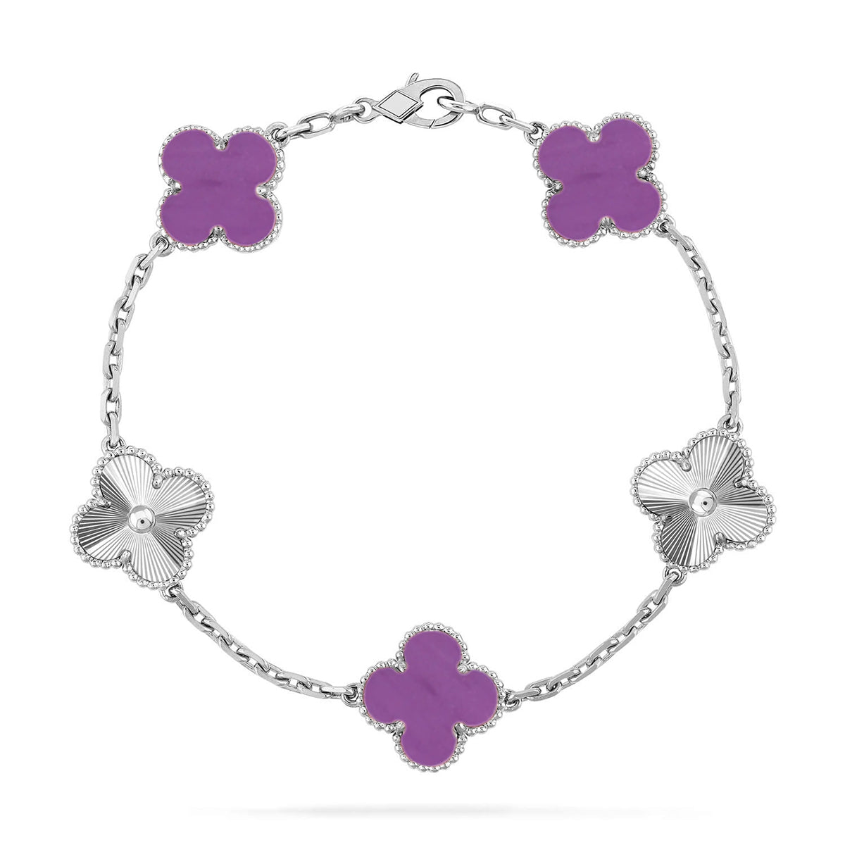 [Garvey ] CLOVER 5 MOTIF VIOLET BRACELET COLLECTION