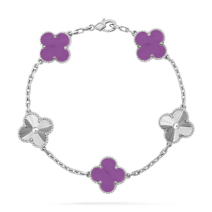[Garvey ] CLOVER 5 MOTIF VIOLET BRACELET COLLECTION