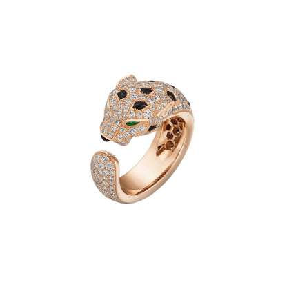[Garvey]PANTHÈRE DE DIAMOND HALF-PAVÉ MEDIUM RING