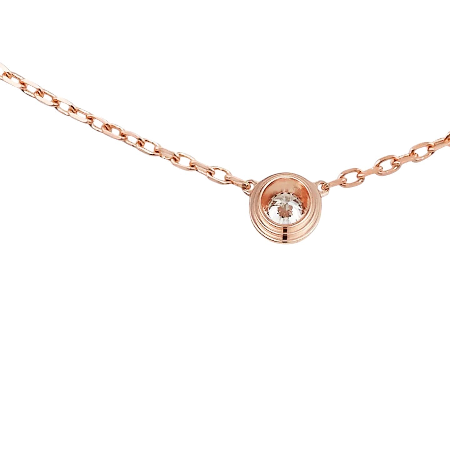[Garvey]LOVE SCREW PENDANT SINGLE DIAMOND NECKLACE