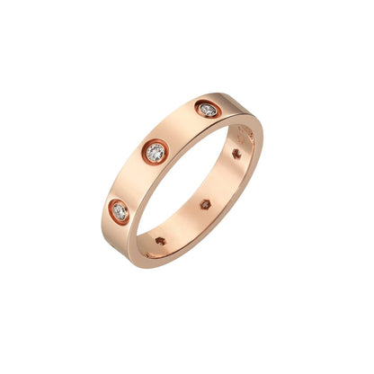 [Garvey]LOVE 4MM 8 DIAMONDS RING