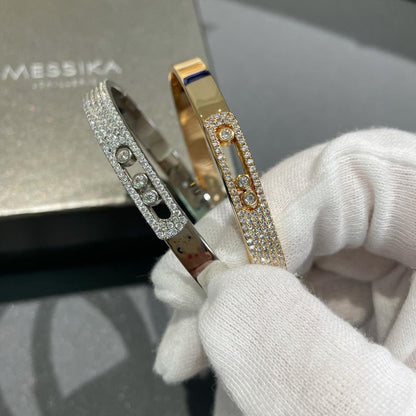 [Garvey]Move Noa Rose Gold Pav¨¦ Diamond Bangle Bracelet