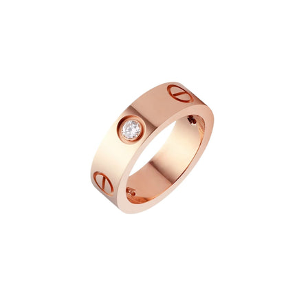 [Garvey]LOVE 5.5MM 3 DIAMONDS RING