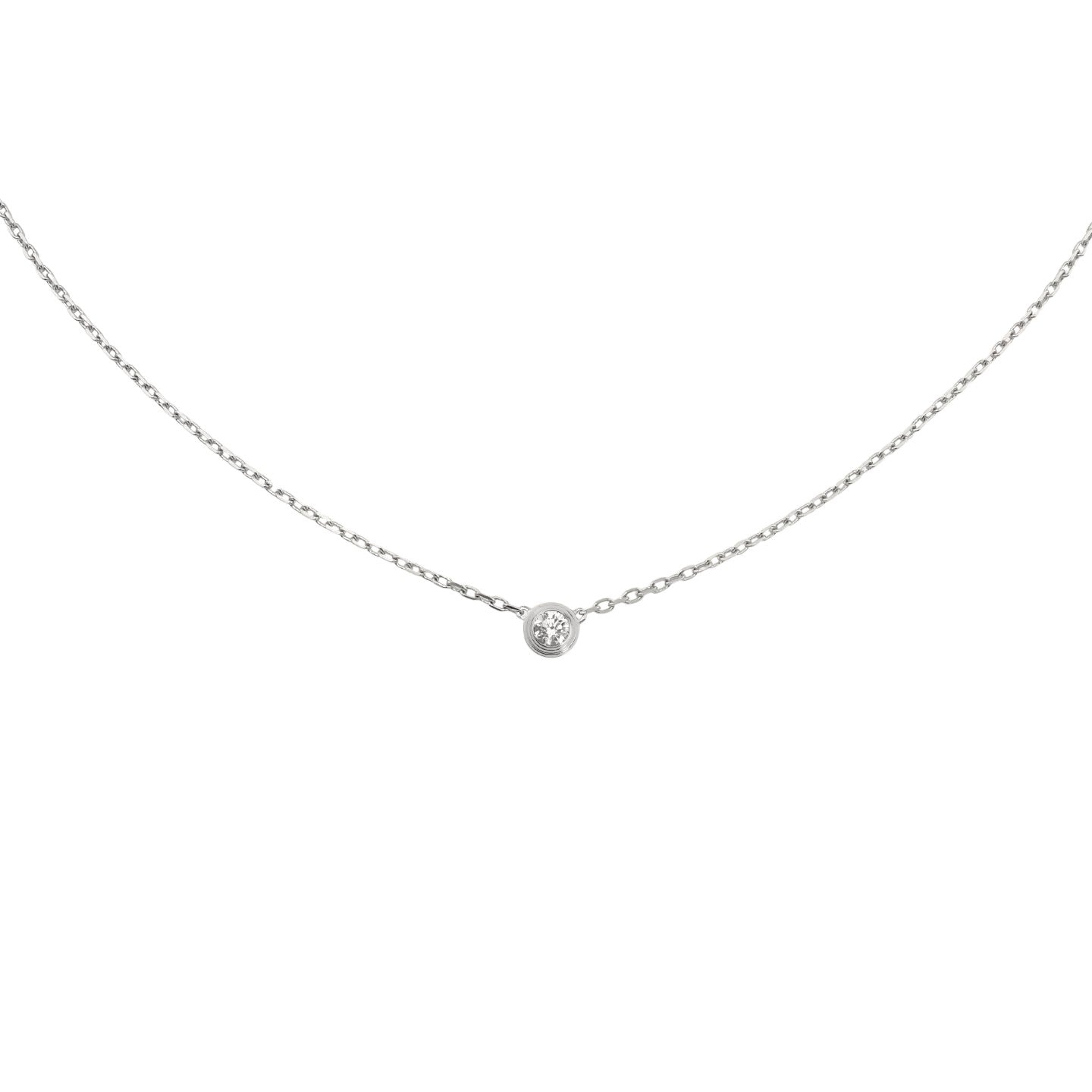 [Garvey]LOVE SCREW PENDANT SINGLE DIAMOND NECKLACE
