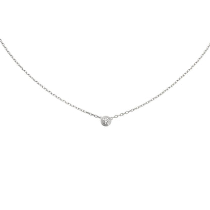 [Garvey]LOVE SCREW PENDANT SINGLE DIAMOND NECKLACE