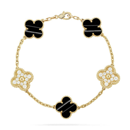 [Garvey ] CLOVER 5 MOTIF PULSAR STONE BRACELET COLLECTION