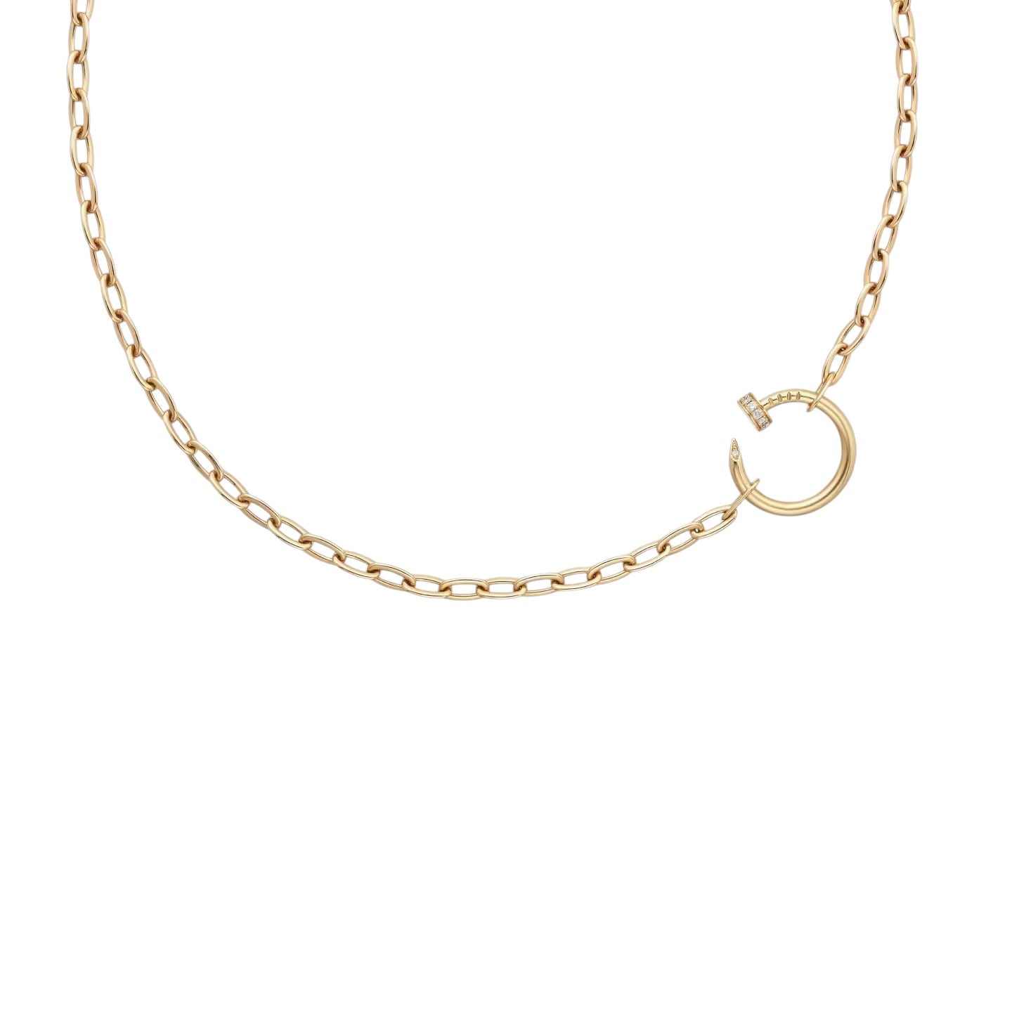 [Garvey]CLOU DIAMOND NAIL PENDANT NECKLACE