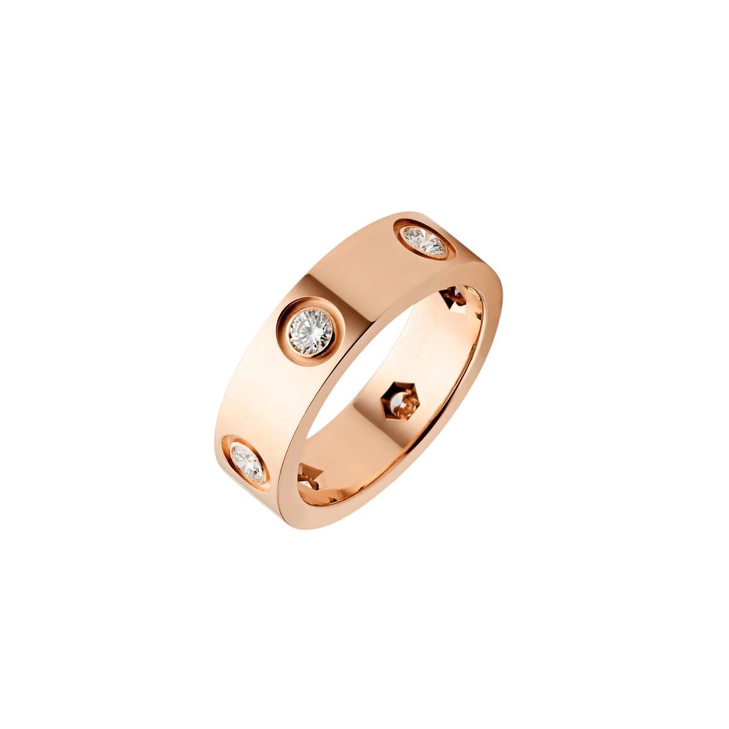 [Garvey]LOVE 5.5MM 6 DIAMONDS RING