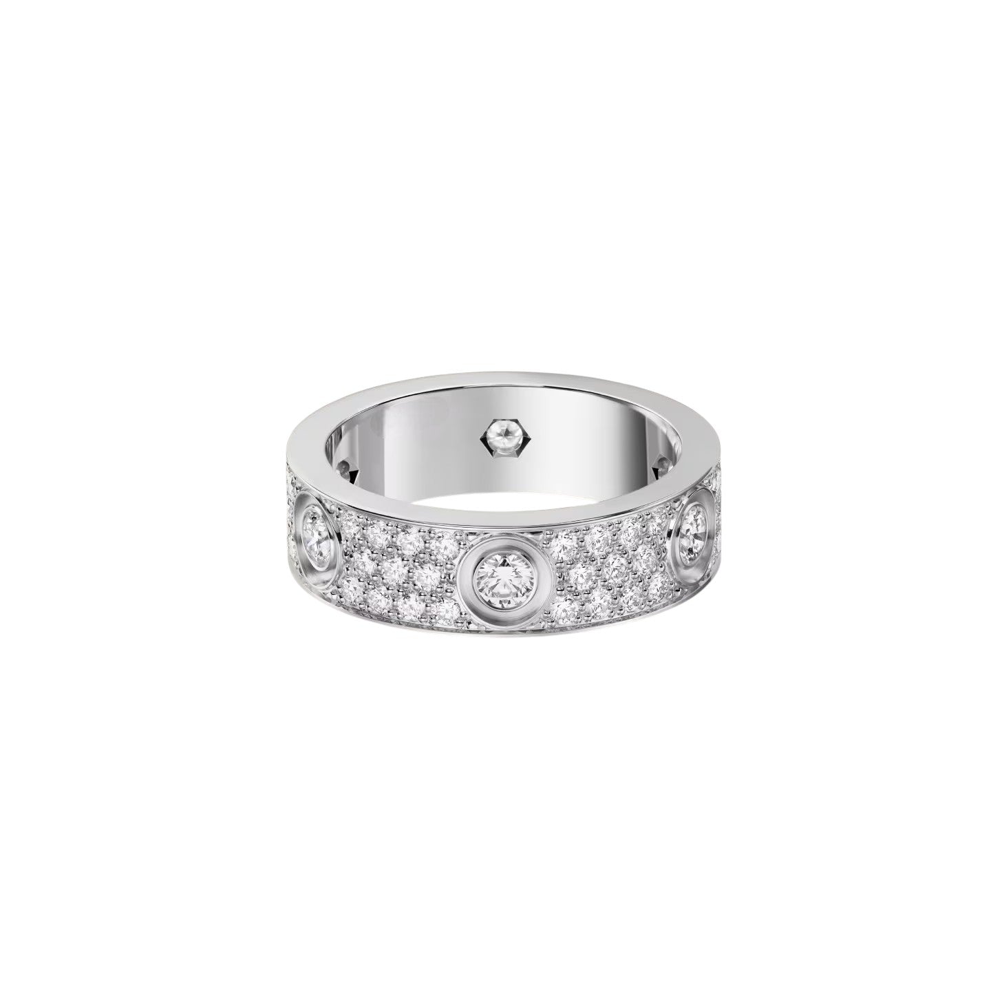[Garvey]LOVE 5.5MM FULL-PAVÉ 6-DIAMOND RING