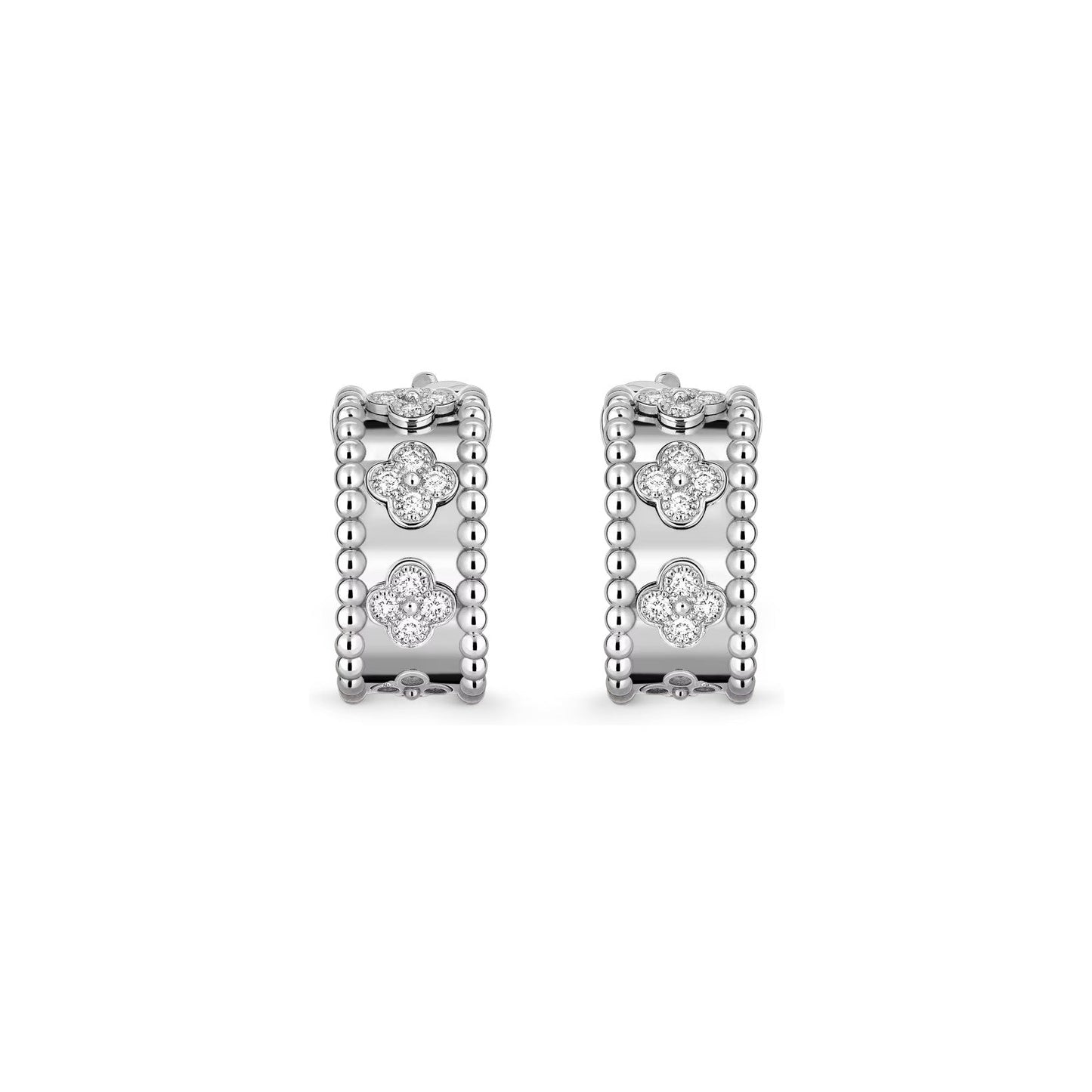 [Garvey]KALEIDOSCOPE CLOVER HOOP EARRINGS