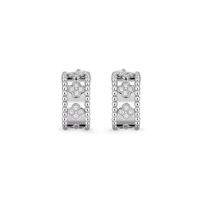[Garvey]KALEIDOSCOPE CLOVER HOOP EARRINGS