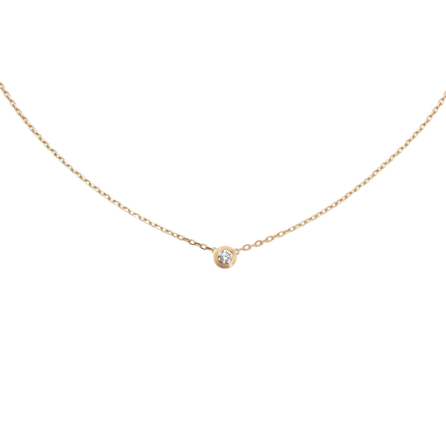 [Garvey]LOVE SCREW PENDANT SINGLE DIAMOND NECKLACE