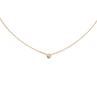 [Garvey]LOVE SCREW PENDANT SINGLE DIAMOND NECKLACE