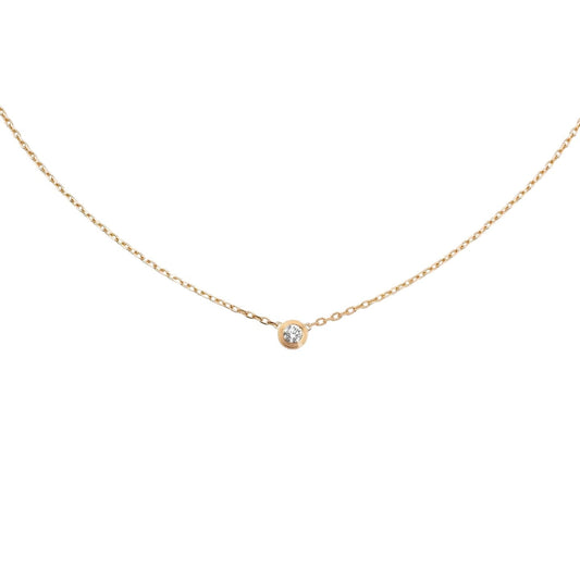 [Garvey]LOVE SCREW PENDANT SINGLE DIAMOND NECKLACE