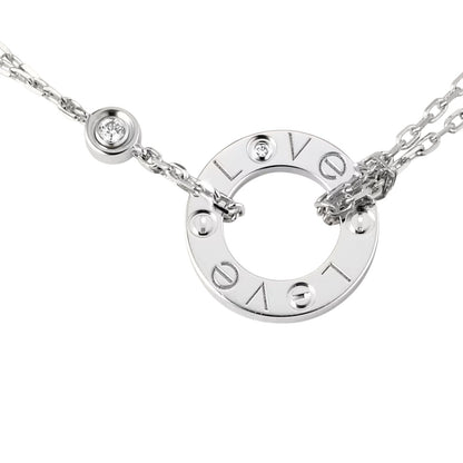 [Garvey]LOVE CIRCULAR PENDANT 2-DIAMOND NECKLACE