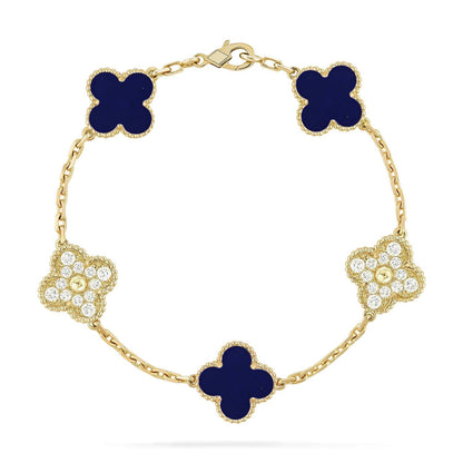 [Garvey ]CLOVER 5 MOTIF LAPIS LAZULI BRACELET COLLECTION