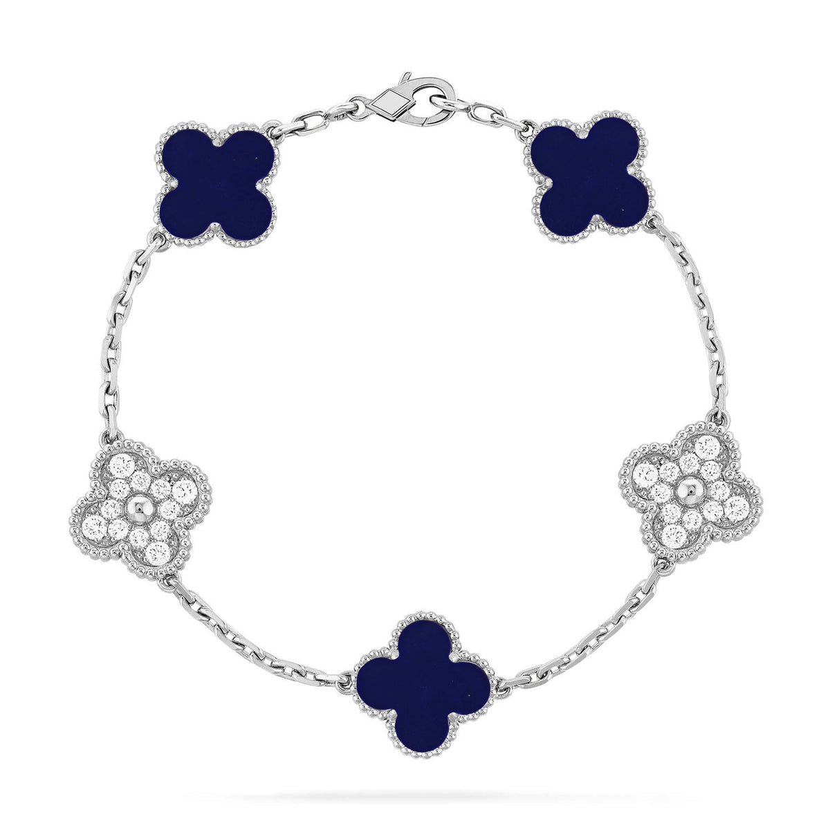 [Garvey ]CLOVER 5 MOTIF LAPIS LAZULI BRACELET COLLECTION