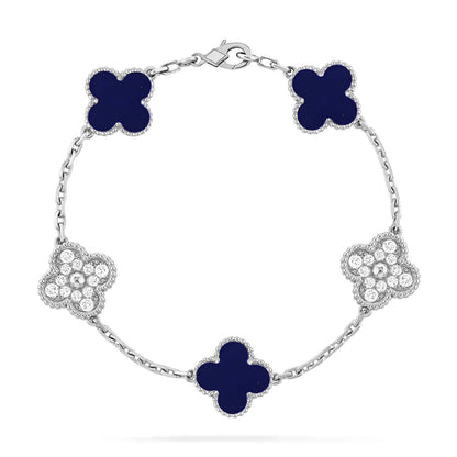 [Garvey ]CLOVER 5 MOTIF LAPIS LAZULI BRACELET COLLECTION