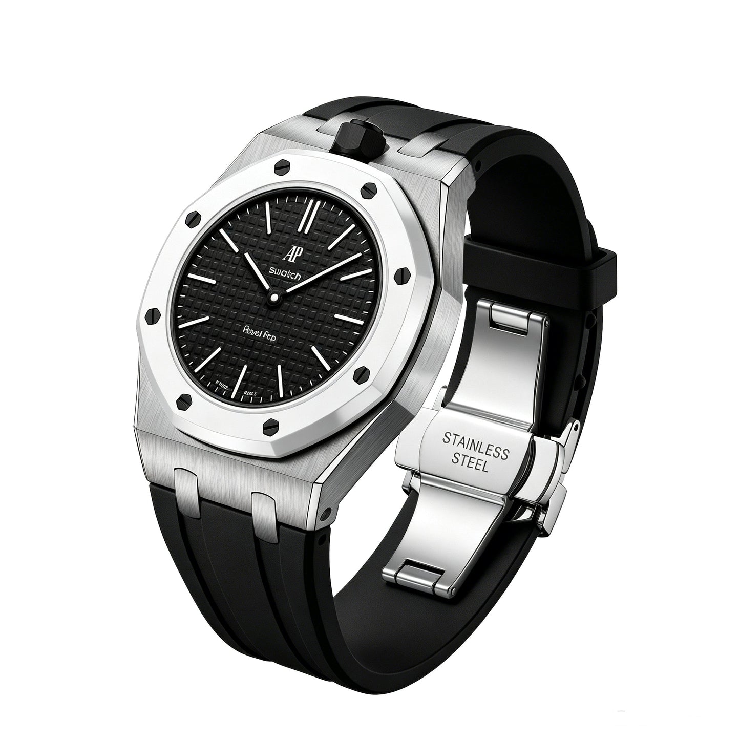 [Garvey]Royal Oak Pop Exclusive Steel Case & Silicone Strap With Cradle