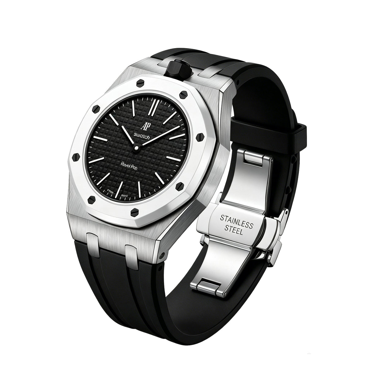 [Garvey]Royal Oak Pop Exclusive Steel Case & Silicone Strap With Cradle