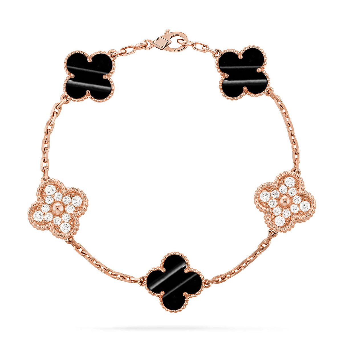 [Garvey ] CLOVER 5 MOTIF PULSAR STONE BRACELET COLLECTION