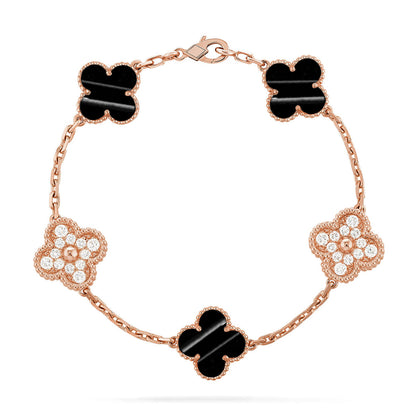 [Garvey ] CLOVER 5 MOTIF PULSAR STONE BRACELET COLLECTION