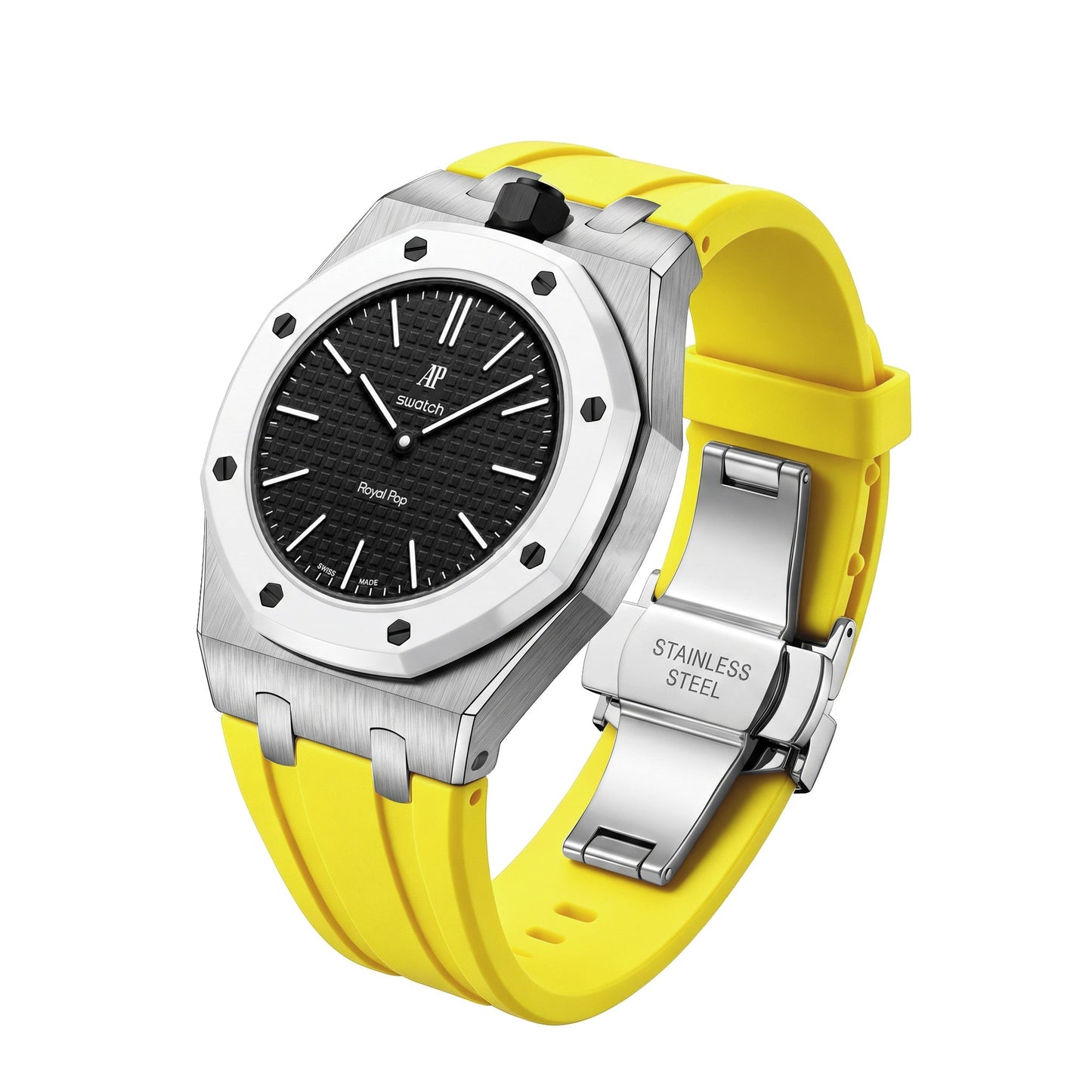 [Garvey]Royal Oak Pop Exclusive Steel Case & Silicone Strap With Cradle