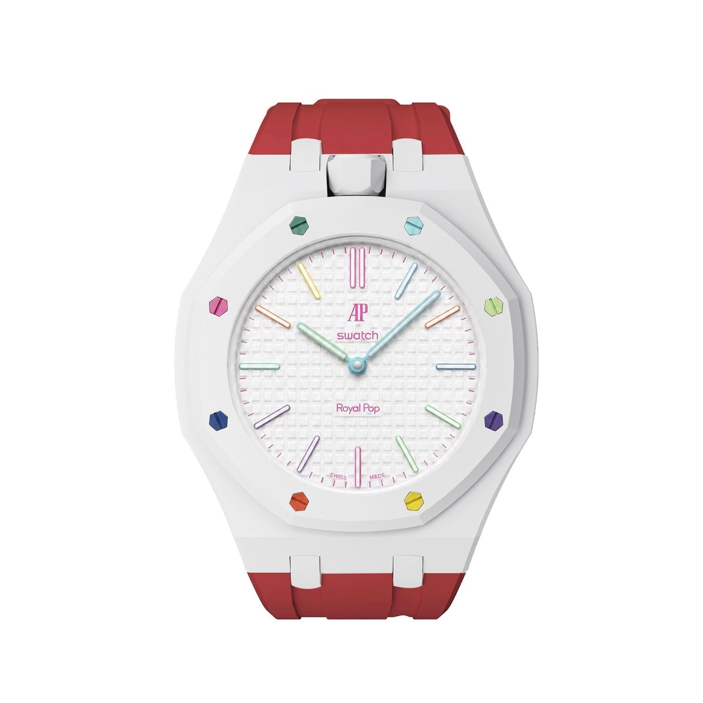 [Garvey]Royal Oak Pop Exclusive Bioceramic Case & Silicone Strap Mix Color