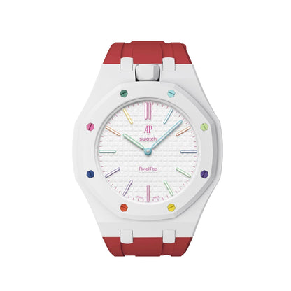 [Garvey]Royal Oak Pop Exclusive Bioceramic Case & Silicone Strap Mix Color