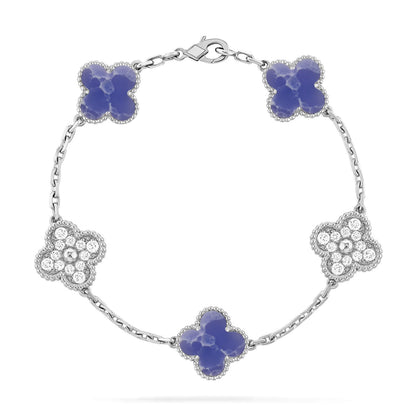 [Garvey ]CLOVER 5 MOTIF BLUE VEINS BRACELET COLLECTION