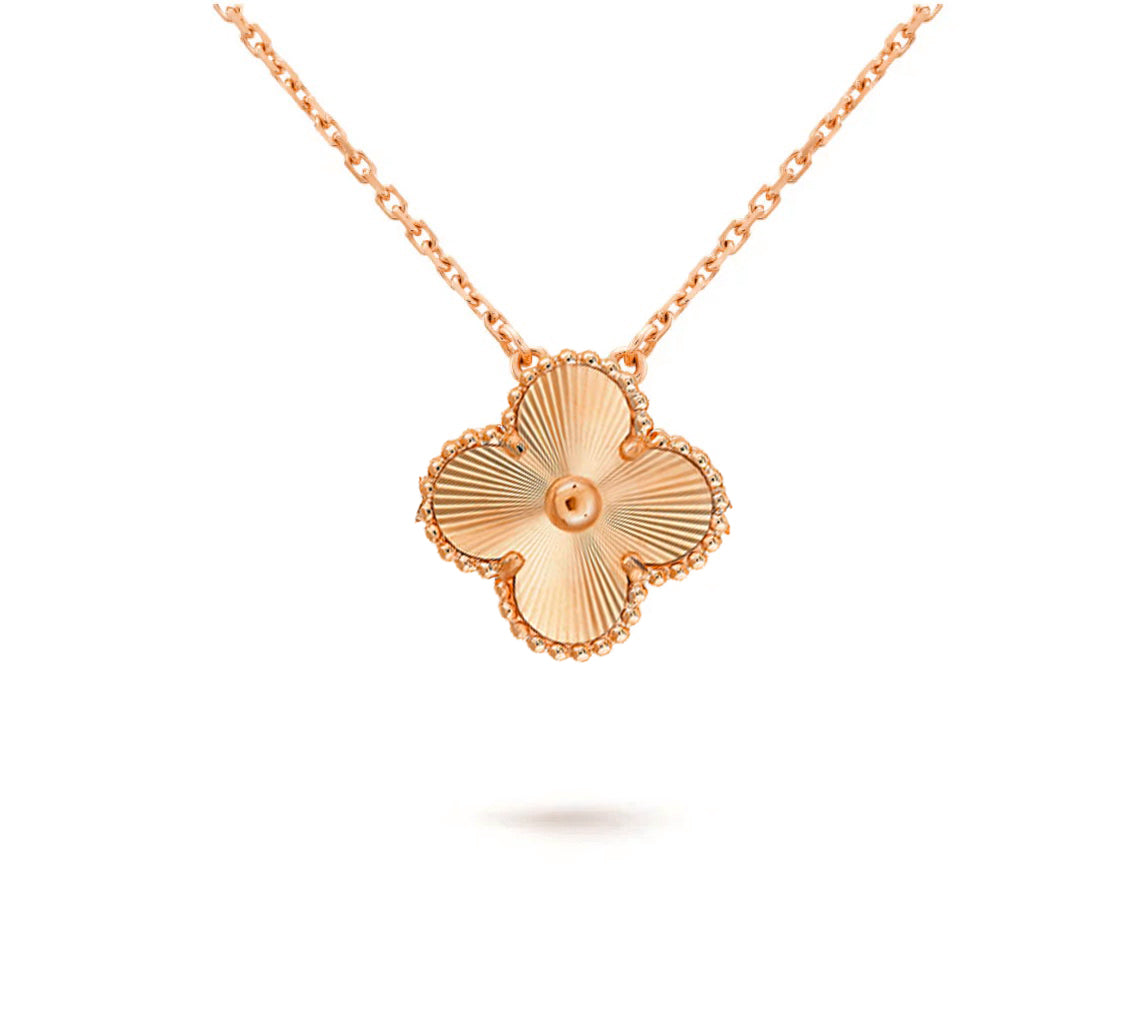 [Garvey]15MM CLOVER FLOWER PENDANT NECKLACE COLLECTION