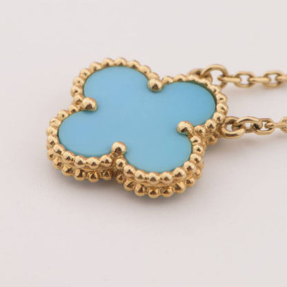 [Garvey ]CLOVER 15MM VINTAGE TURQUOISE NECKLACE
