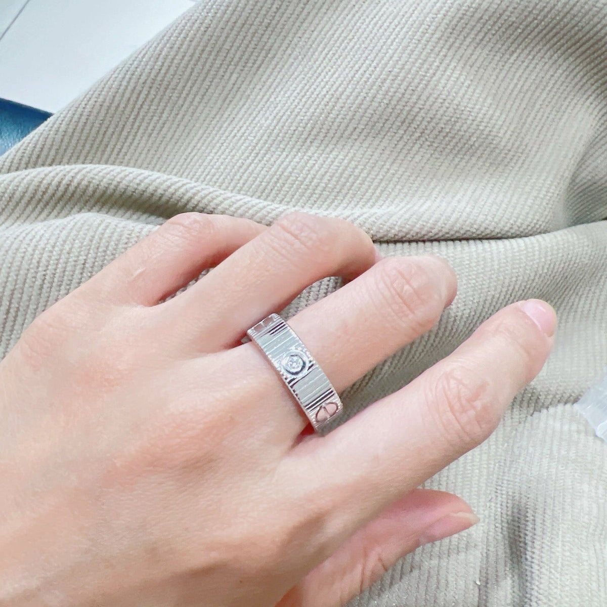 [Garvey]LOVE 6.5MM UNLIMITED 3 DIAMONDS RING