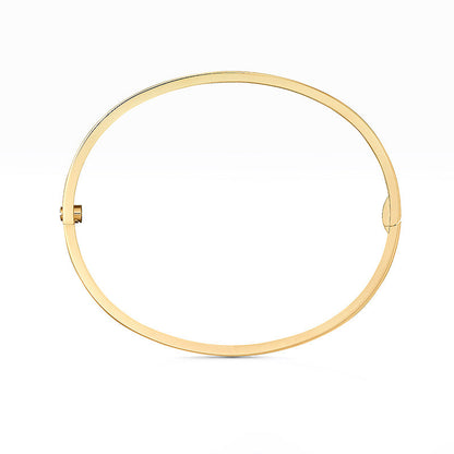 [Garvey]LOVE 3.65MM SMALL MODEL BANGLE - 10-DIAMOND