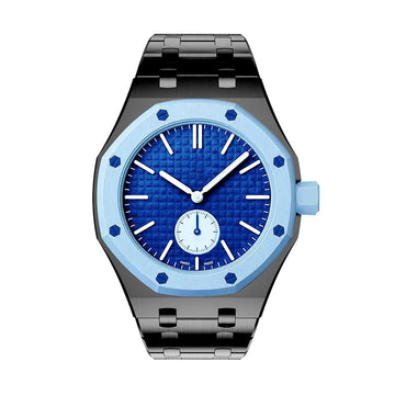 Oak Pop Exclusive Black Steel Strap