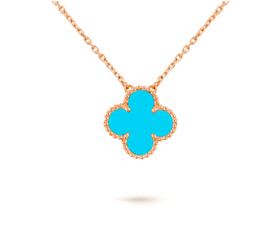 [Garvey]15MM CLOVER FLOWER PENDANT NECKLACE COLLECTION