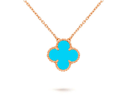 [Garvey]15MM CLOVER FLOWER PENDANT NECKLACE COLLECTION
