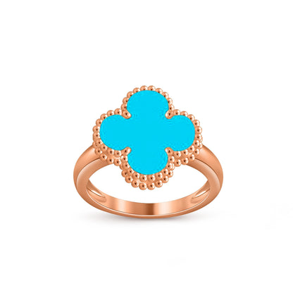[Garvey]LUCKY CLOVER VINTAGE ROSE GOLD RING COLLECTION