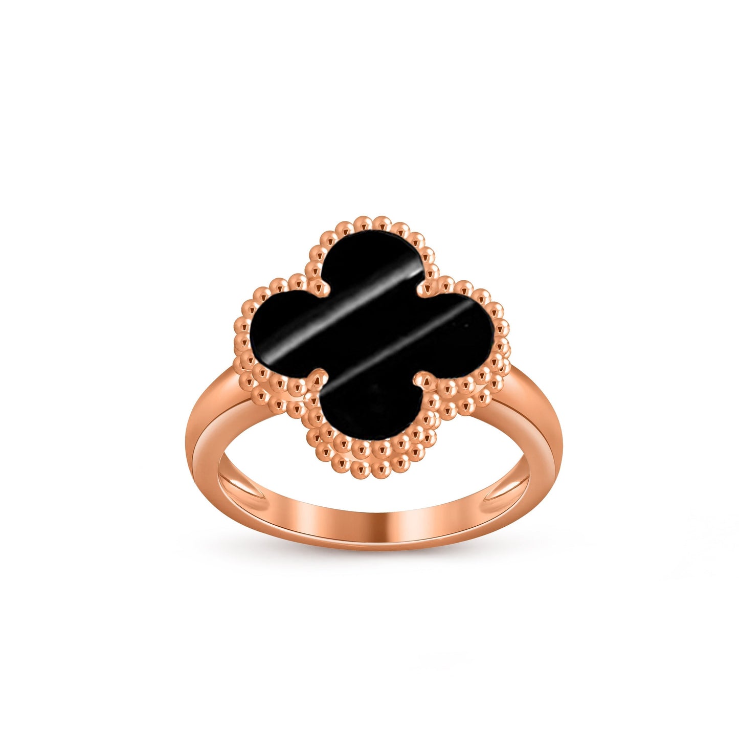 [Garvey]LUCKY CLOVER VINTAGE ROSE GOLD RING COLLECTION
