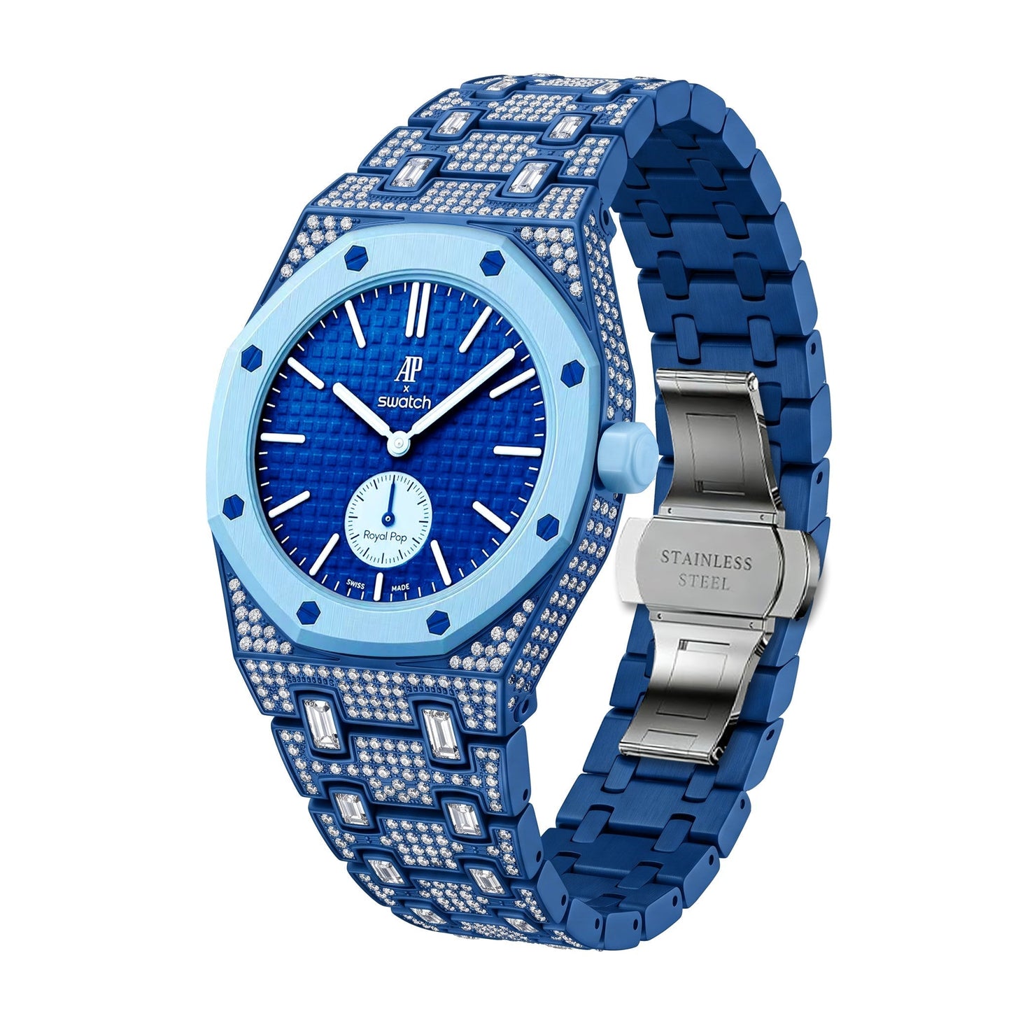 [Garvey]Royal Oak Pop Exclusive Bioceramic Case & Bioceramic Strap Full Diamond