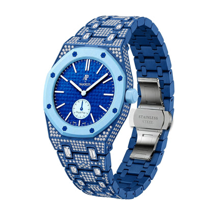 [Garvey]Royal Oak Pop Exclusive Bioceramic Case & Bioceramic Strap Full Diamond