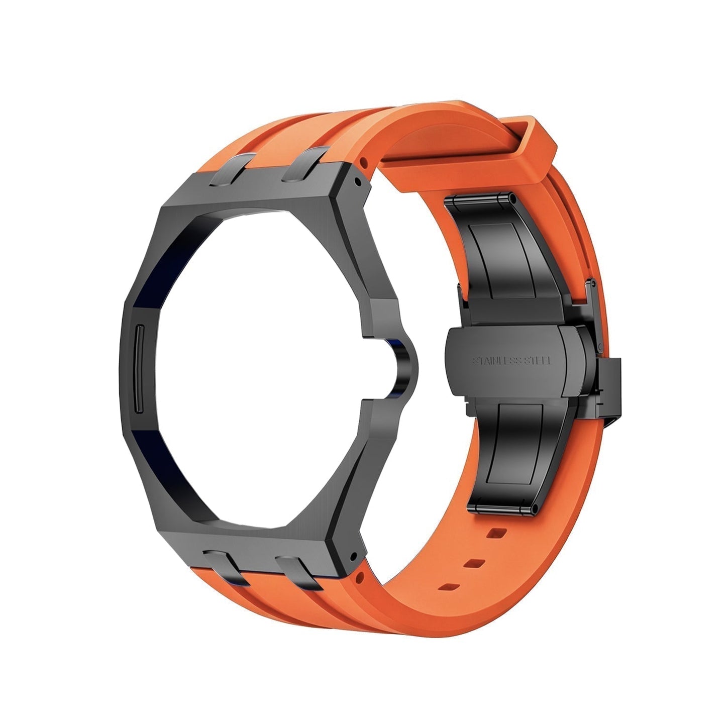 [Garvey]OAK POP BLACK STEEL CASE & SILICONE STRAP