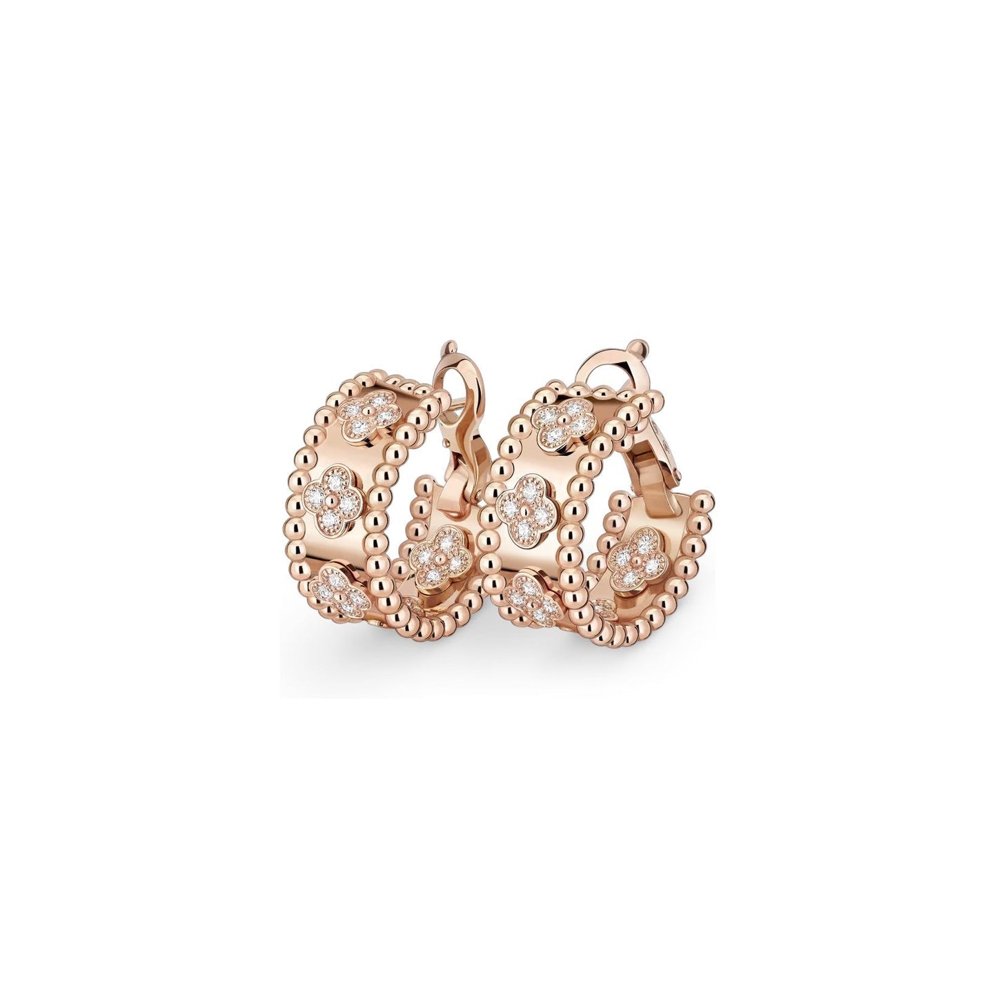 [Garvey]KALEIDOSCOPE CLOVER HOOP EARRINGS