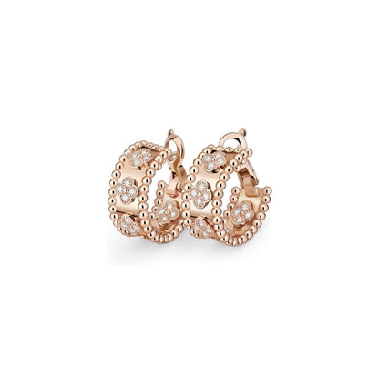 [Garvey]KALEIDOSCOPE CLOVER HOOP EARRINGS